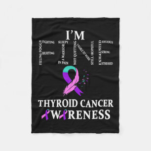 Cancer Warrior Jag är Bra Fleecefilt