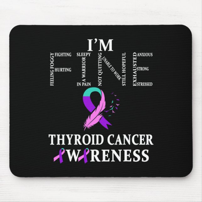 Cancer Warrior Jag är Bra Musmatta (Framsidan)