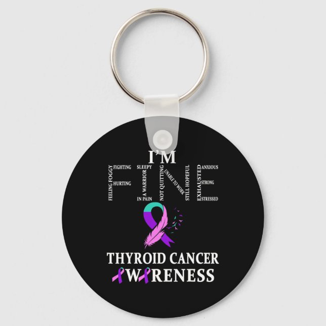 Cancer Warrior Jag är Bra Nyckelring (Framsida)