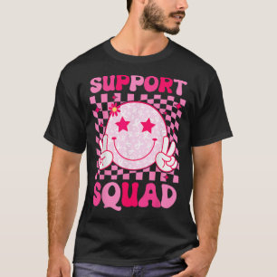 Cancer Warrior Support Squad Breast Cancer Awarene T Shirt