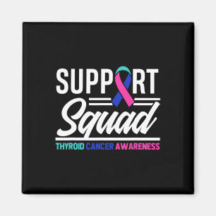 Cancer Warrior Support Thyroid Cancer på kvadratfo Magnet