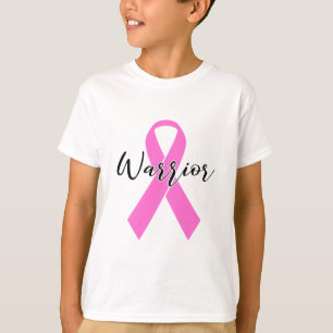Cancer Warrior T Shirt Rosa Ribbon Awareness Survi
