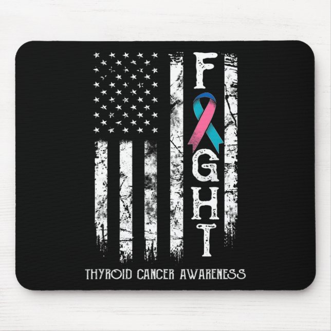 Cancer Warrior US Flagga 1 Musmatta (Framsidan)