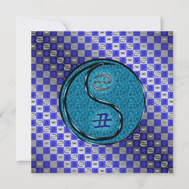 Cancer & Water Ox Kort (Framsida)