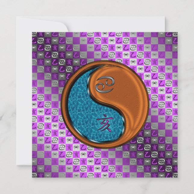 Cancer & Wood Boar Kort (Framsida)