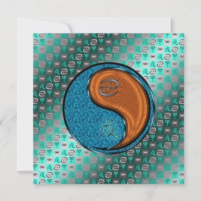 Cancer & Wood Hund Kort (Framsida)