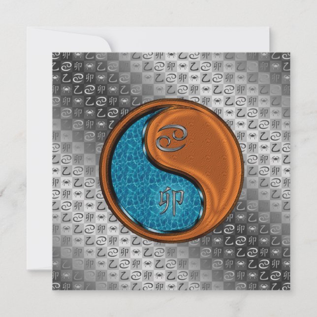 Cancer & Wood Rabbit Kort (Framsida)