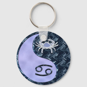 Cancer Yin Yang Nyckelring