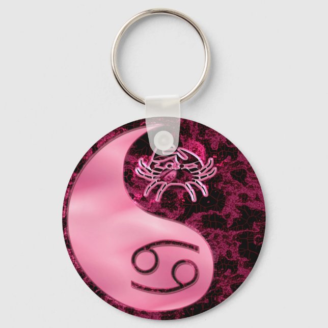 Cancer Yin Yang Nyckelring (Framsida)