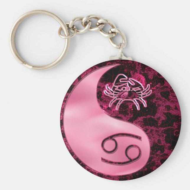 Cancer Yin Yang Nyckelring (Framsidan)