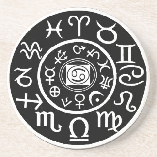 Cancer - Zodia stjärnbild & Planetär design Underlägg