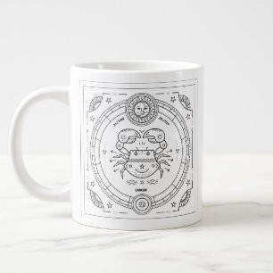 Cancer Zodiac Anpassningsbar Birthday Mugg Jumbo Mugg