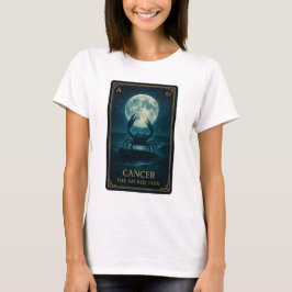 Cancer Zodiac Art – Moonlit Crab and Ocean T Shirt