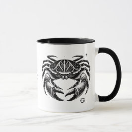 Cancer Zodiac Astrology Gift Crab Design Mugg