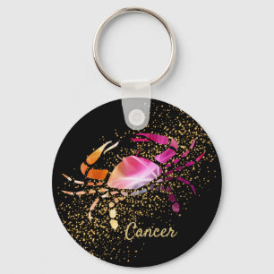 Cancer - Zodiac Astrology-tecken Nyckelring
