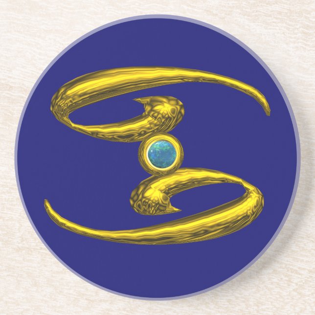 CANCER ZODIAC BIRTHDAY JEWEL Blue Opale , Underlägg (Framsidan)