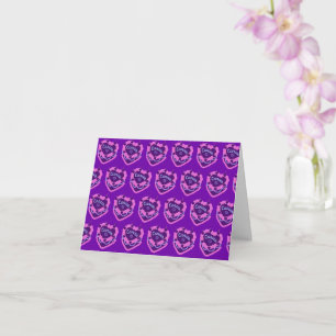 Cancer Zodiac Coquette Heart Birthday Cake Kort