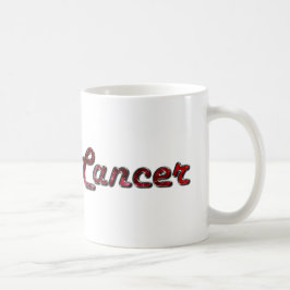 Cancer Zodiac i Ruby Gemstone Kaffemugg