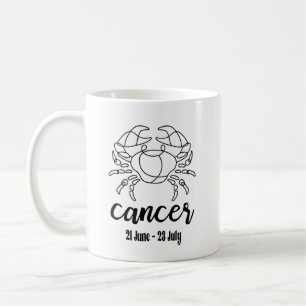 Cancer, Zodiac Kaffemugg