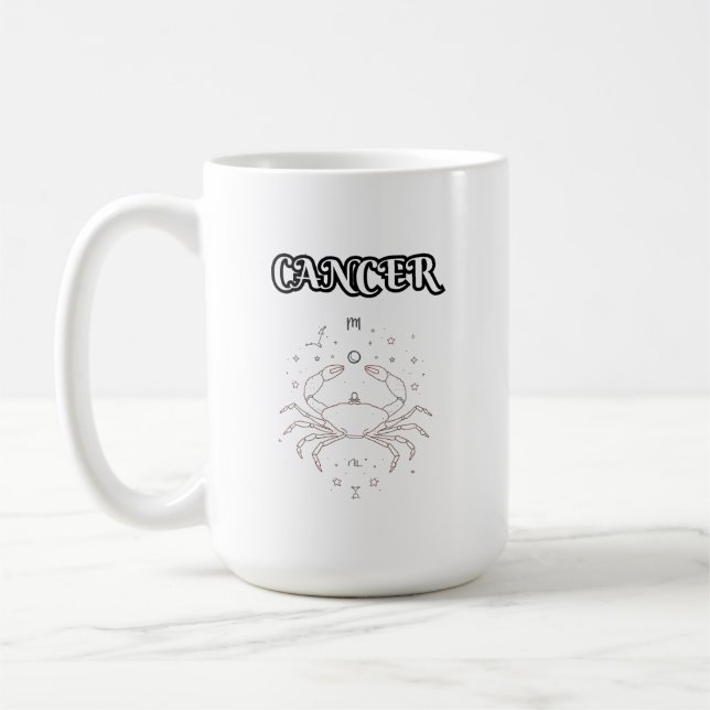 cancer zodiac kaffemugg (Vänster)