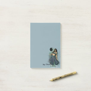 Cancer Zodiac MoonChild Goddess Belly Dancer Post-it Block