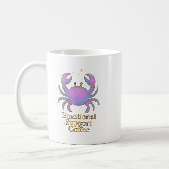 Cancer Zodiac Mug – Emotional Support Coffee mug Kaffemugg (Vänster)