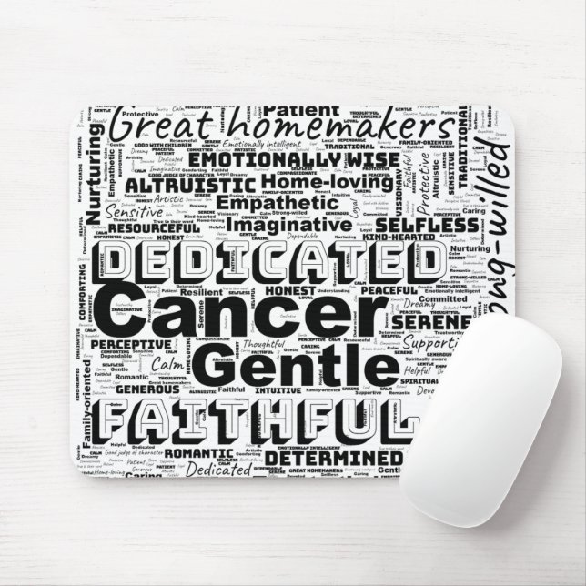 Cancer Zodiac Ord Cloud Inspiration Mouse Pad Musmatta (Med mus)
