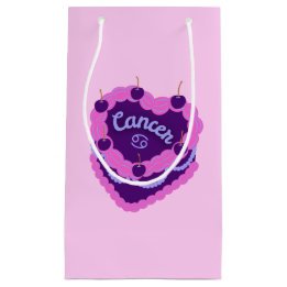 Cancer Zodiac Pastel Heart Birthday Cake