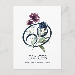 Cancer Zodiac Stjärntecken Vykort