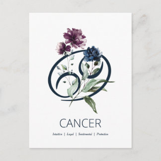 Cancer Zodiac Stjärntecken Vykort