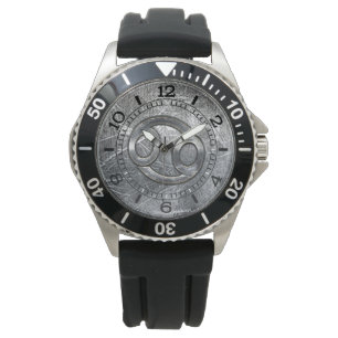 Cancer Zodiac Symbol Industrial Stil Dial Armbandsur