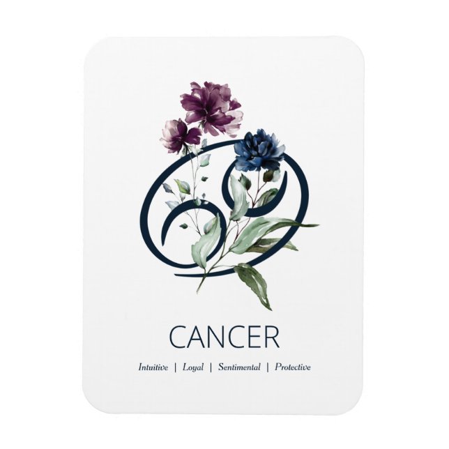 Cancer Zodiac Symbol Magnet (Vertikal)