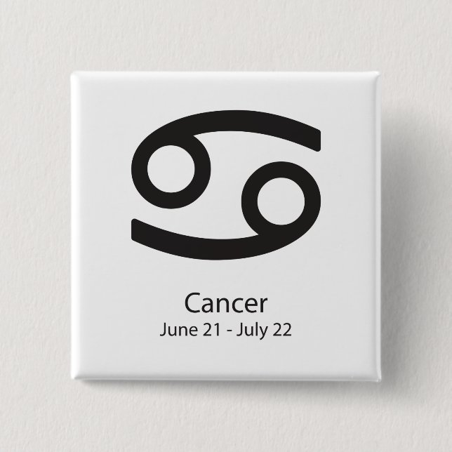 Cancer zodiac-tecken 21 juni-22 juli knapp (Framsida)