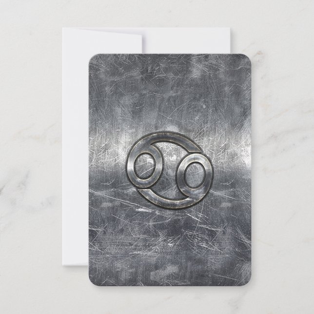 Cancer Zodiac-tecken i Industrial Stil (Framsida)
