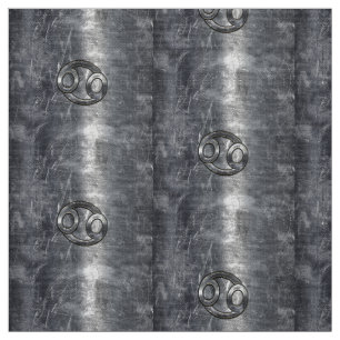 Cancer Zodiac-tecken i Industrial Stil Tyg