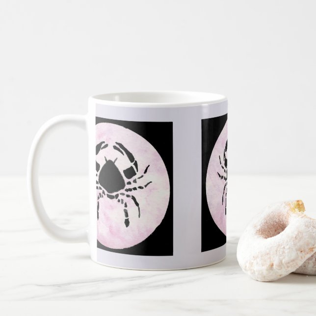 Cancer - Zodiac-tecken Kaffemugg (Med munk)