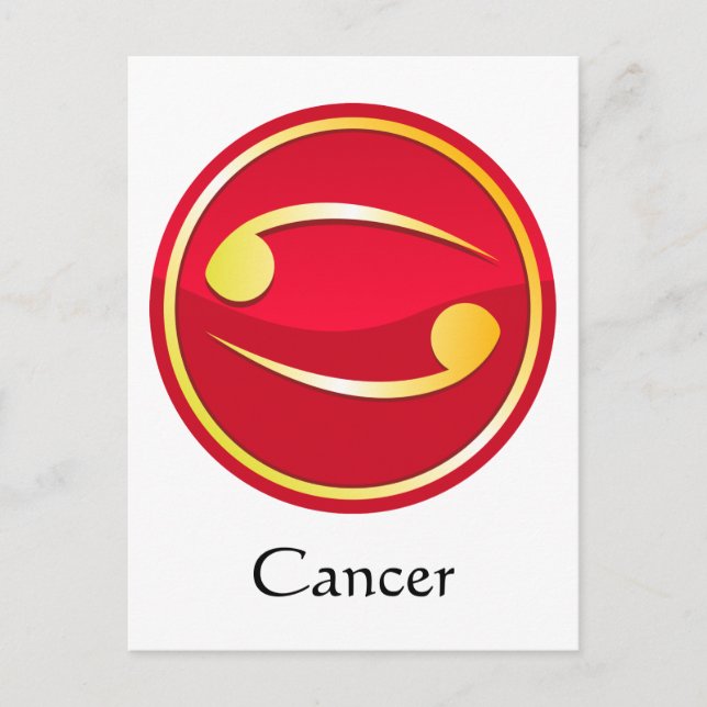 Cancer - Zodiac-tecken Vykort (Framsida)