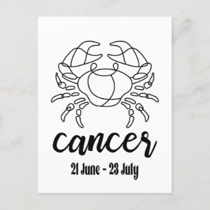 Cancer, Zodiac-tecken Vykort