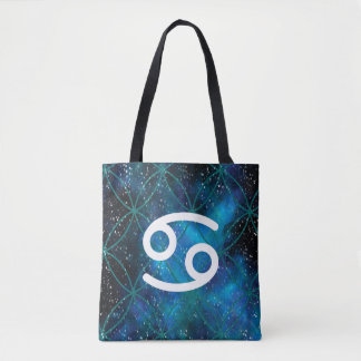 Cancer Zodiac Tote Bag Tygkasse