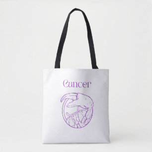 Cancer Zodiac Tote Bag Tygkasse