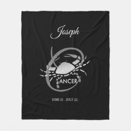 Cancer - Zodiac undertecknar Fleecefilt