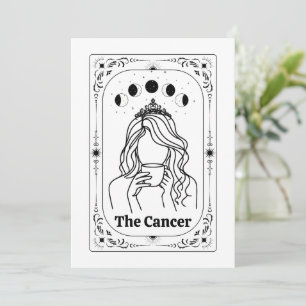 Cancer Zodiak Anpassningsbar Tarot Astrologi Magis Inbjudningar