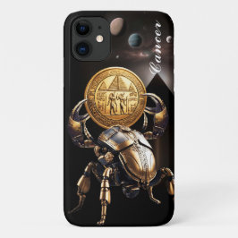 Cancer, zodiak, guld, födsel, design, söt