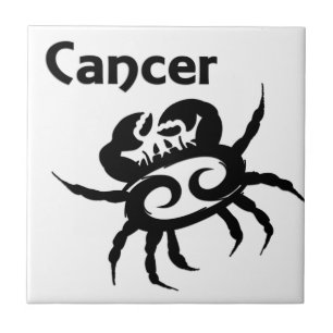 Cancer Zodiak Symbol & Tecken Kakelplatta