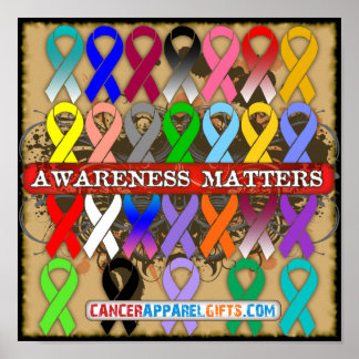 CancerApparelGifts.Com - Medvetandegörandefrågor Poster