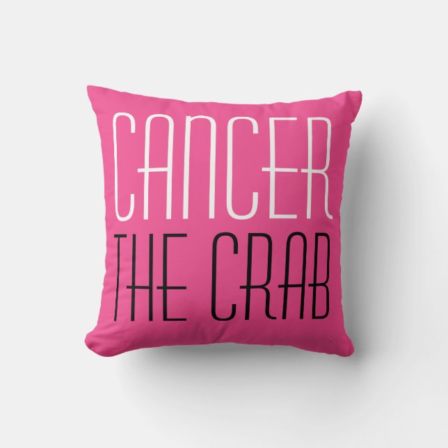 Cancerartad zodiaktypografi, Shock rosa Kudde (Framsida)