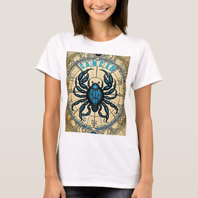 Cancerastrologitecken T Shirt (Framsida)