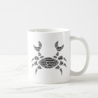 CancerastrologiZodiac undertecknar ordmolnet Kaffemugg