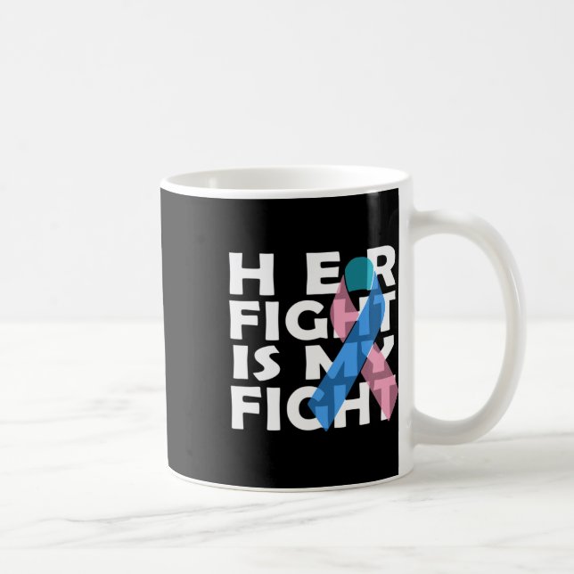 Cancerbekämpning - menyfliksområde 8 kaffemugg (Höger)