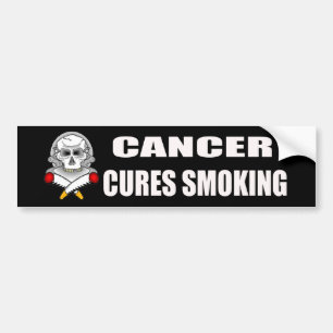 Cancerbotar som röker bildekalet bildekal